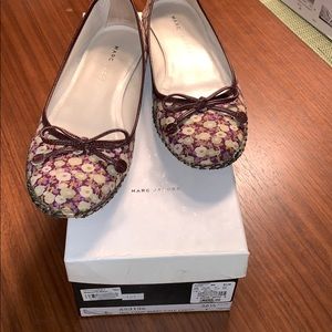 Marc Jacobs Flats — Canvas Berry Floral Print